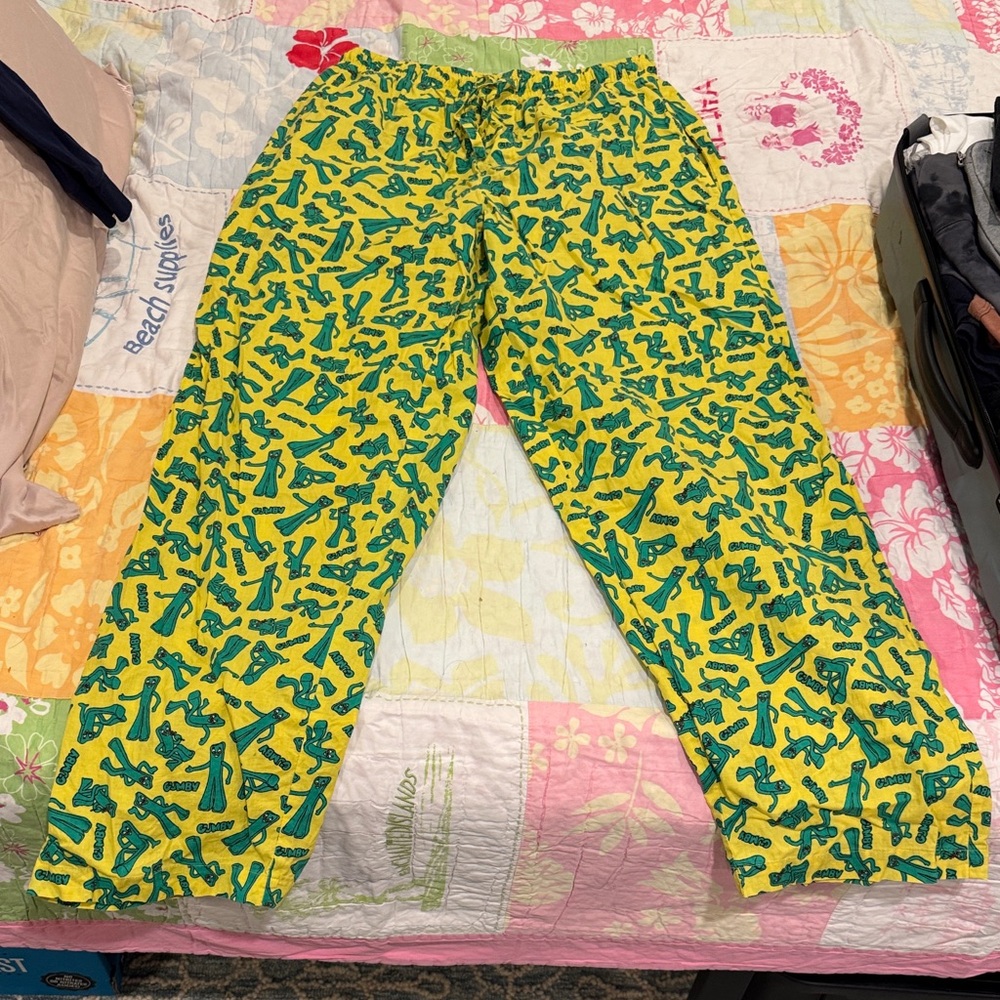 Vintage Gumby Men’s Pajama Pants size Medium